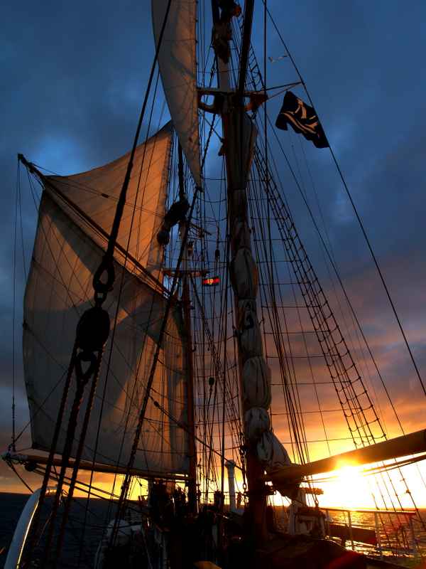 Sonnenuntergang auf See