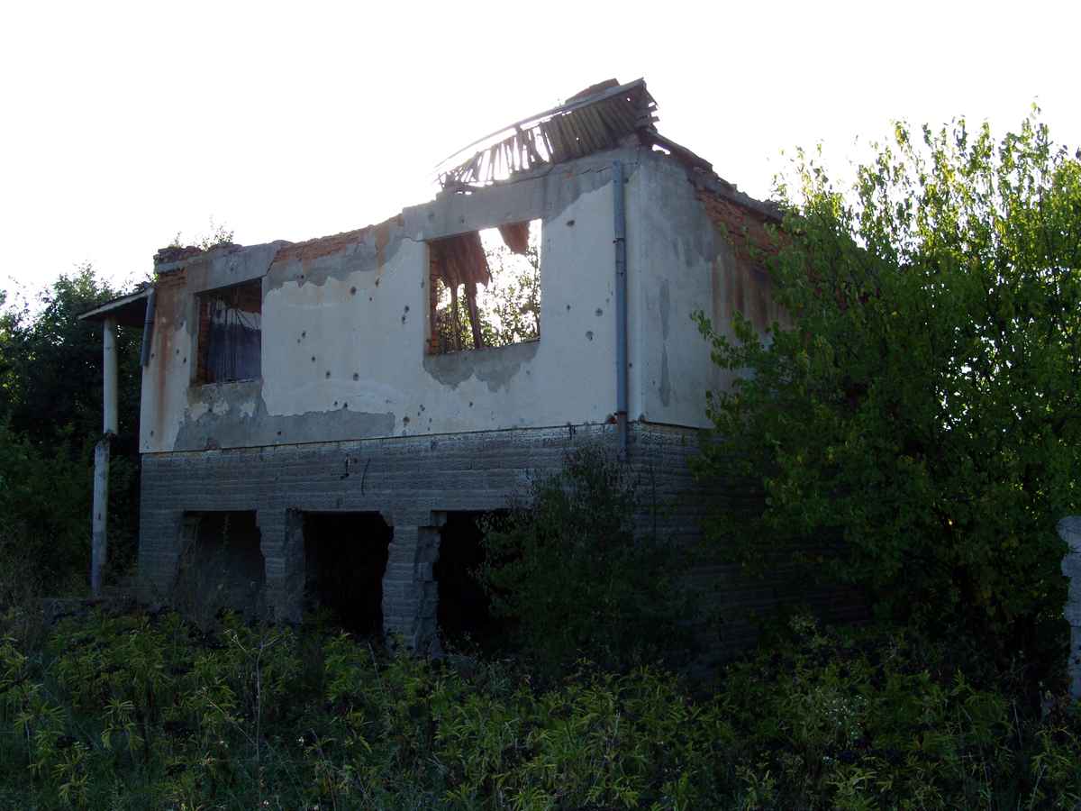 Zerstörtes Haus in Kroatien1