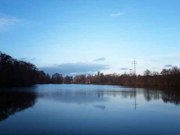 Aueweiher blaue Stunde