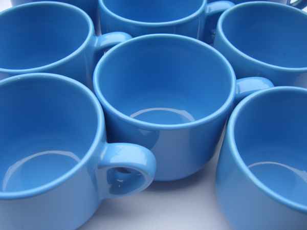 Tassengruppe blau