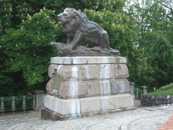 Hackher-Löwe auf dem Burgberg Graz