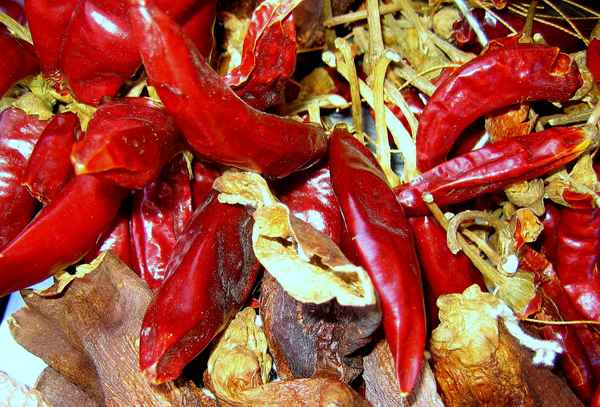 Rote Pfefferschoten