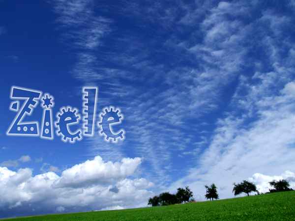 Himmel und Grün, Text Ziele