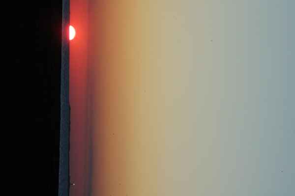 Sonnenuntergang im Wattenmeer