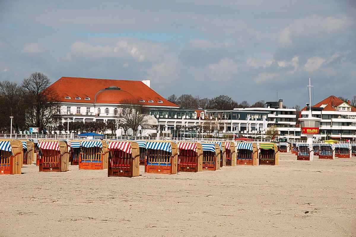 Ostseestrand Travemünde mit Hotel Casino