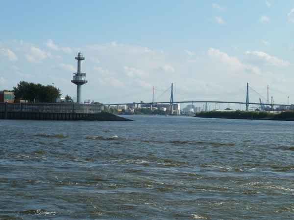 Blick auf Köhlbrandbrücke