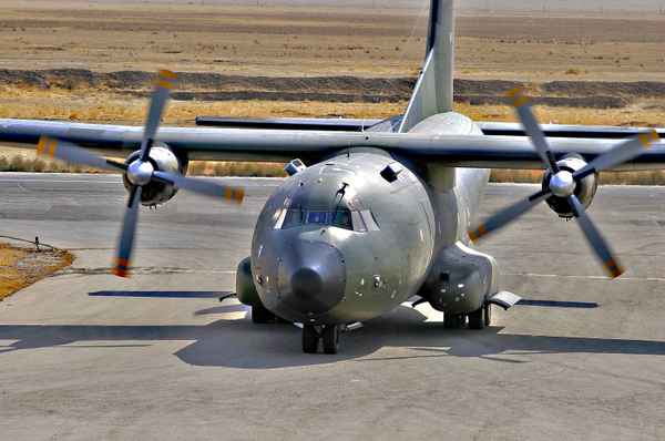 Transall beim Start in Afghanistan.....