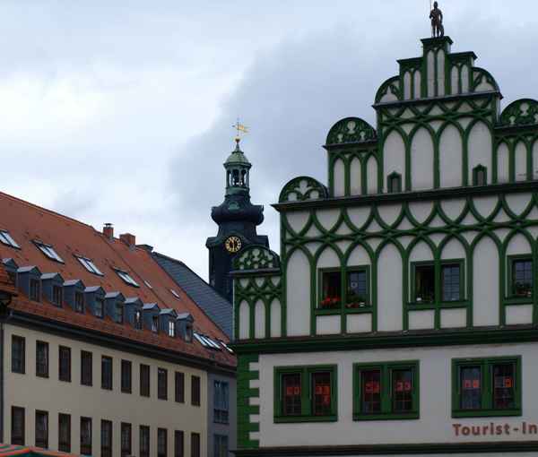 Fachwerk mit Schloßturm