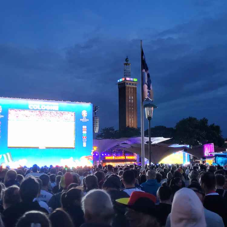 Köln Tanzbrunnen, Public Viewung zur EM 2024