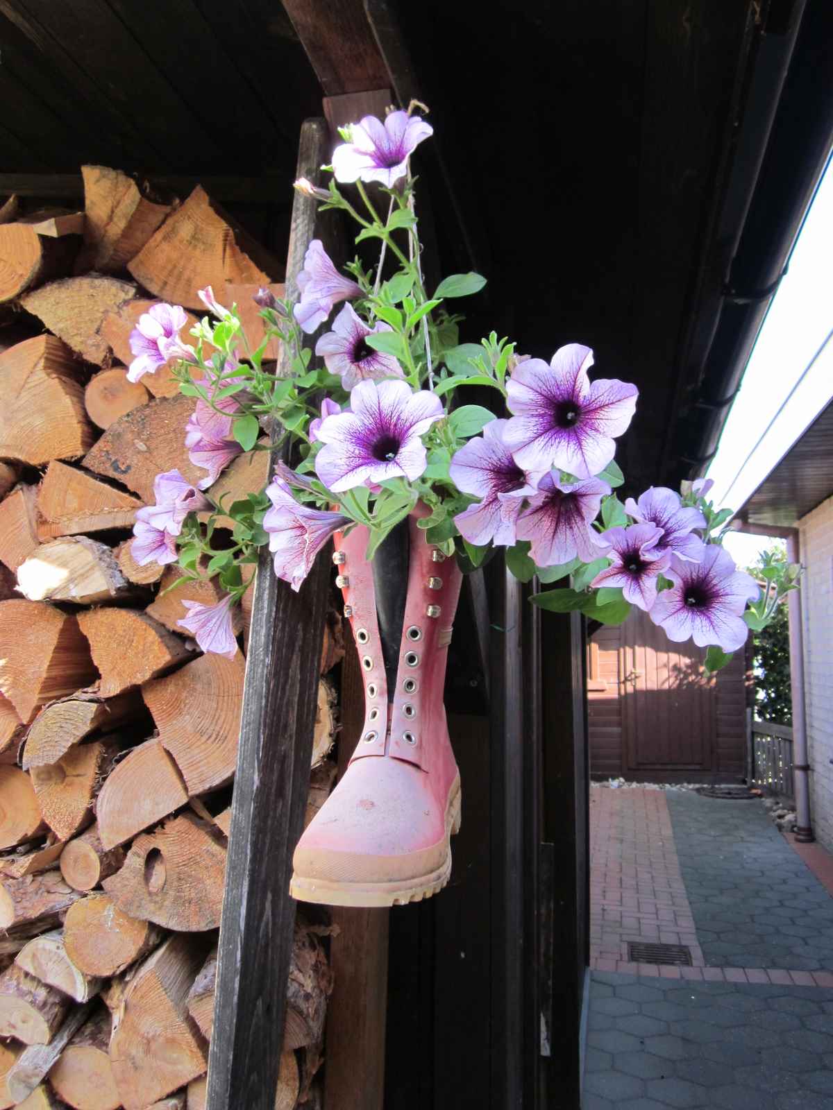 Gummistiefel-Blumen