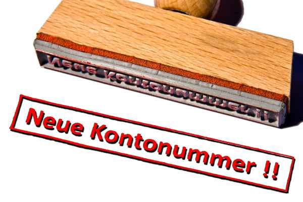Stempel  Neue Kontonummer