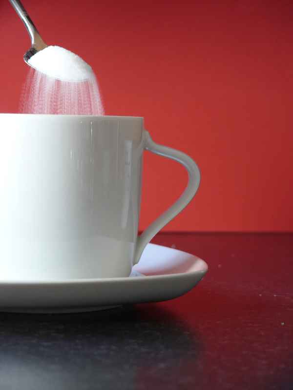 Zucker im Kaffee ...