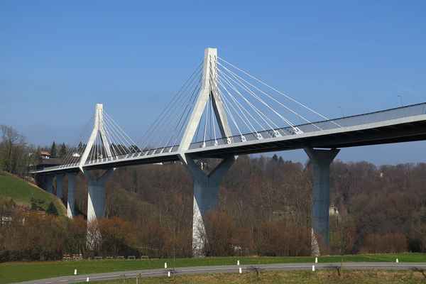 Die Poya-Schrägseilbrücke