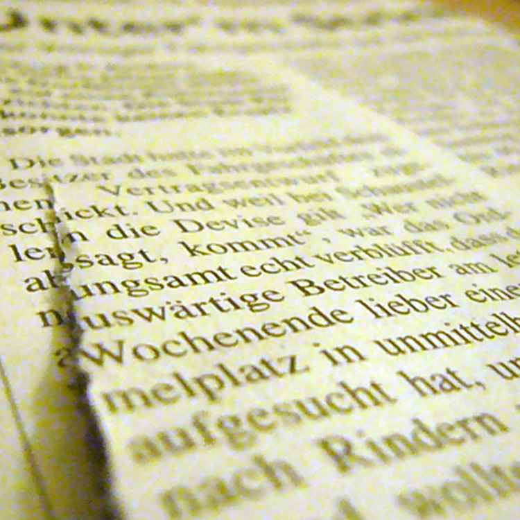Nahaufnahme - Zeitung