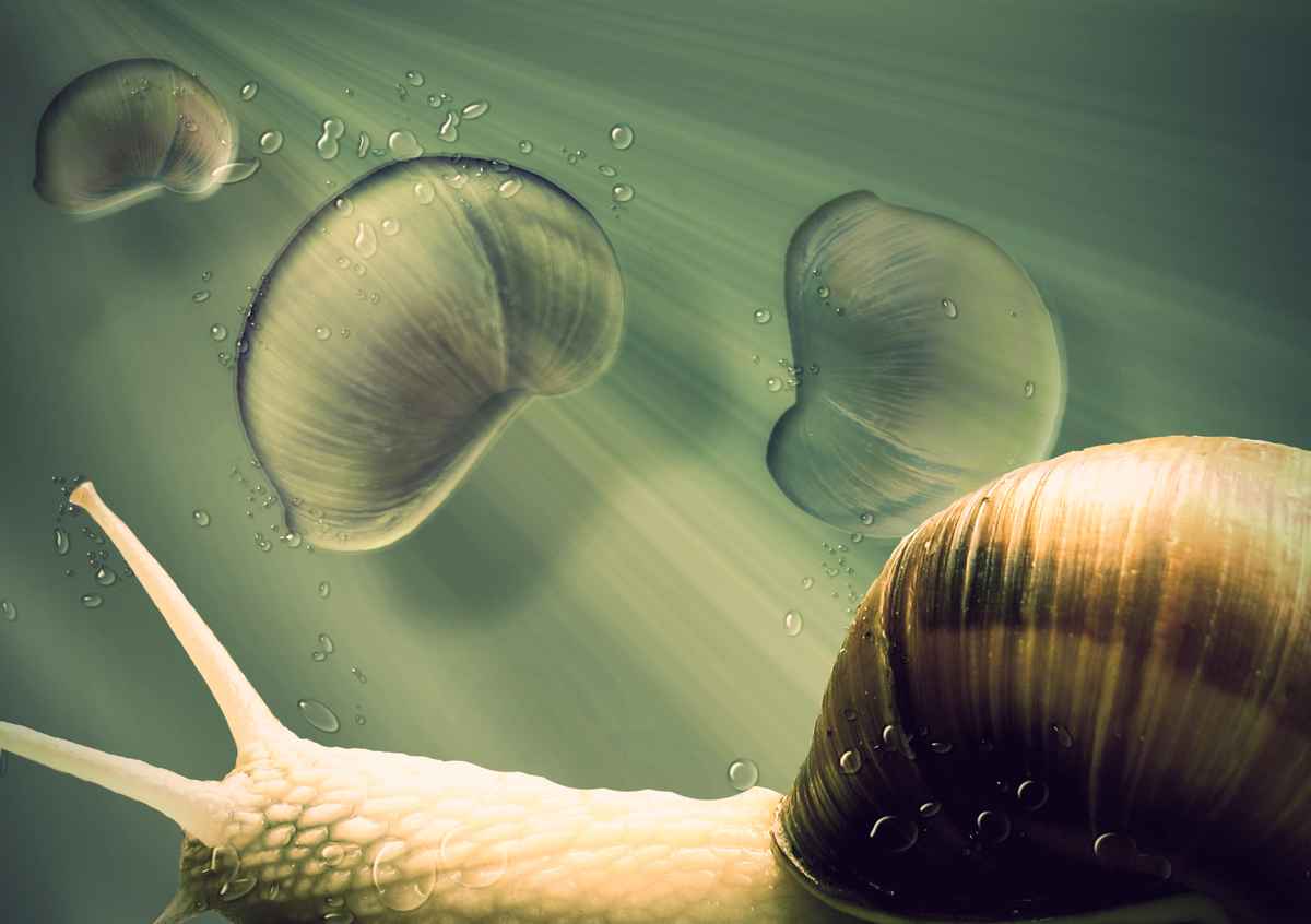 Schnecke surreal