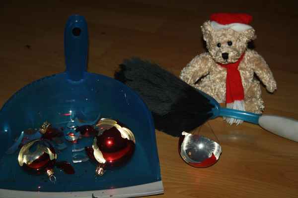 Kaputte Weihnachtskugel