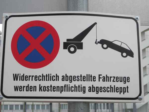 Widerrechtlich abgeschleppt