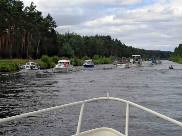 Rush-hour nach der Schleuse