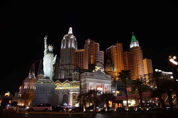 New York New York in Las Vegas Skyline