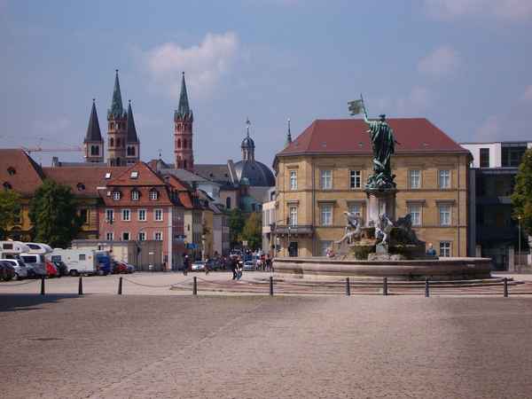 Würzburg Innenstadt von der Residenz aus gesehen