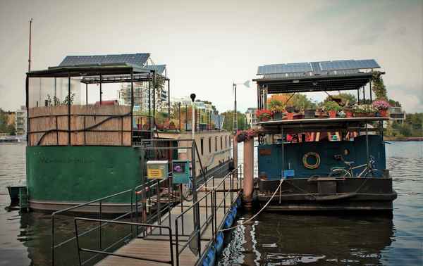 Hausboote auf der Spree
