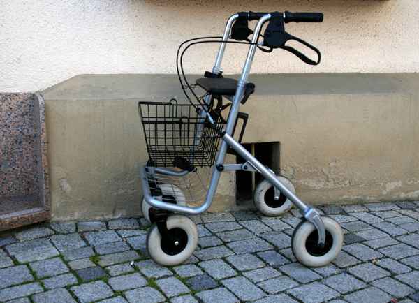 Rollator oder Gehwagen