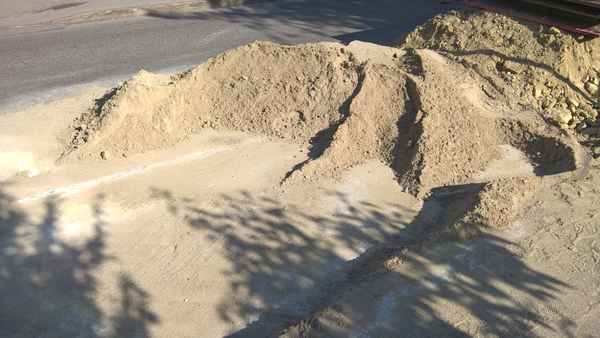 Baustelle mit Sand