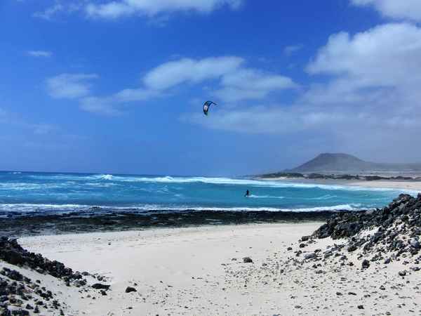 Kiter am Meer