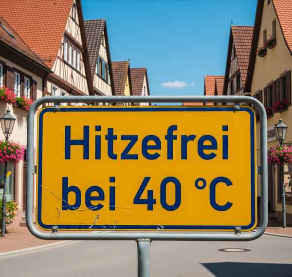 Hitzefrei bei 40 Grad Celsius