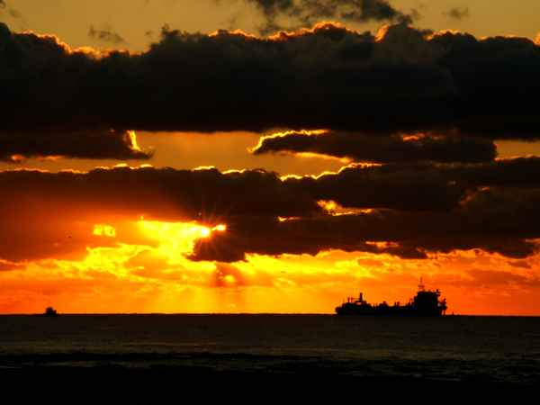 Abendstimmung am Roten Meer
