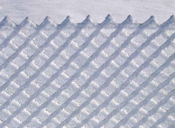 Gartenzaun mit Rauhreif