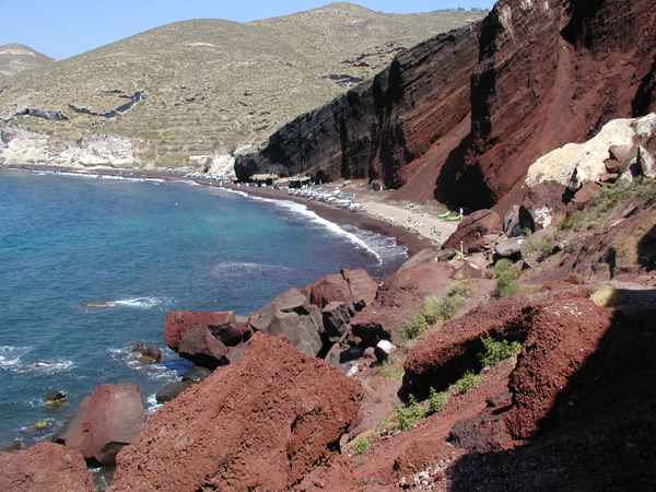 Reedbeach auf Santorin
