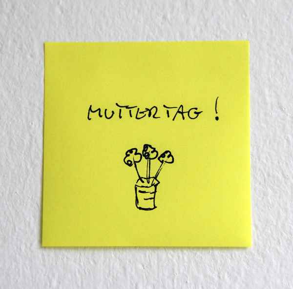 Muttertag - Post-It, Klebezettel, Haftnotiz