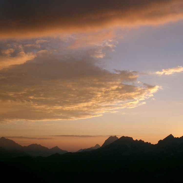 Abendstimmung in den Allgäuer Alpen