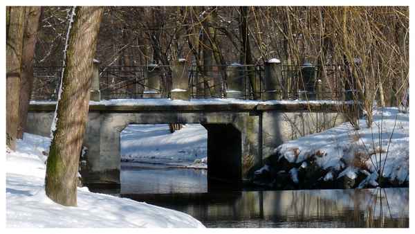 Brücke im Winter