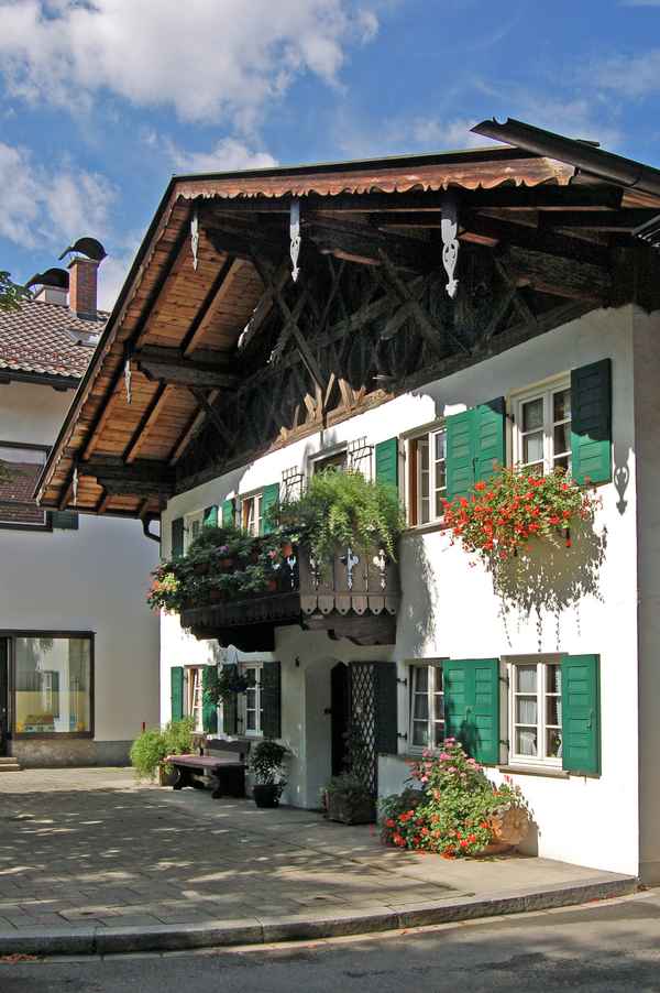 Garmisch, Altstadt-Gebäude