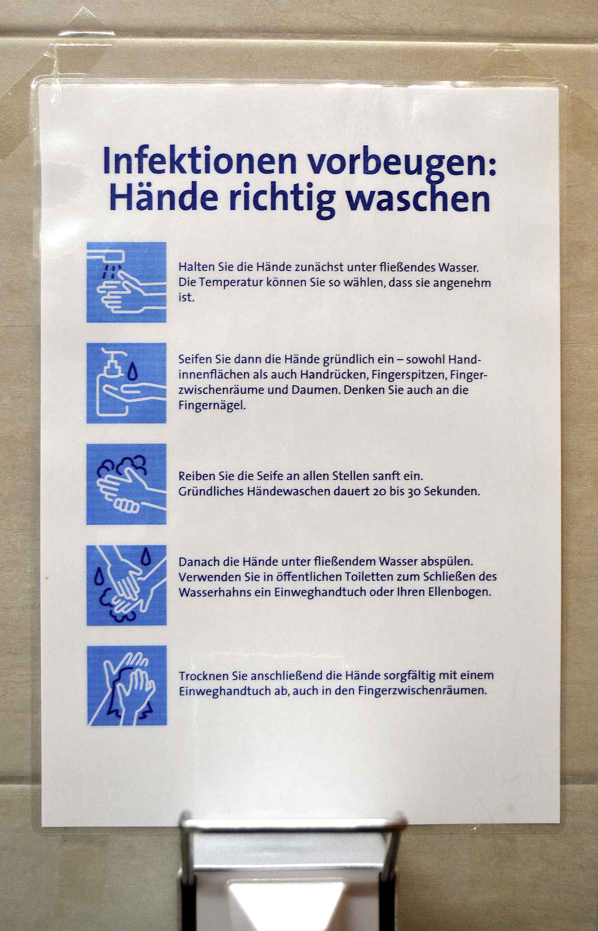 Hände richtig waschen