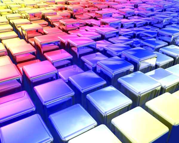 3D Regenbogen Würfel 4