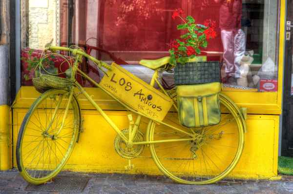 Gelbes Fahrrad