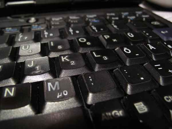 schwarze Tastatur