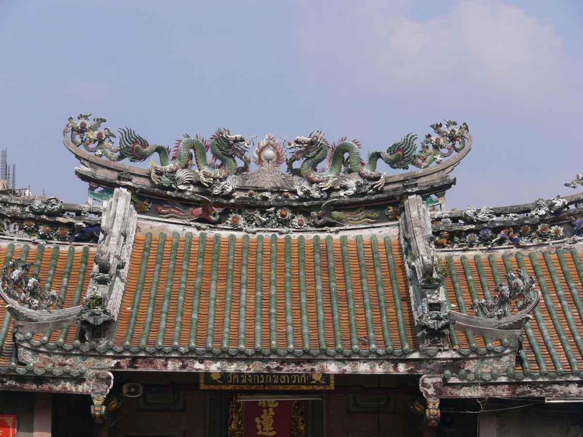alter, chinesischer Tempel  in Bangkok, Thailand