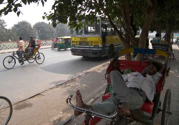 Pause am Straßenrand