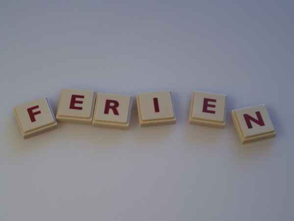 Wortbild Ferien