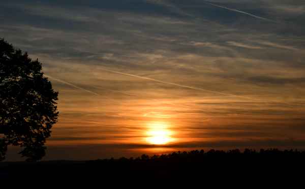 Abendstimmung im Rhön-Grabfeld