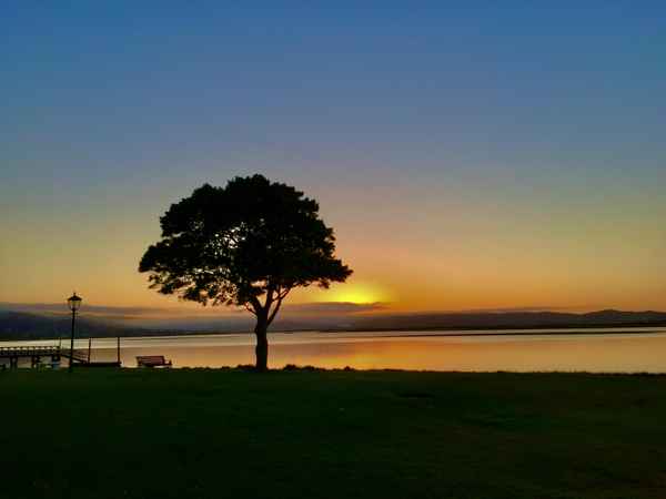 Sundown in der Bucht von Knysna