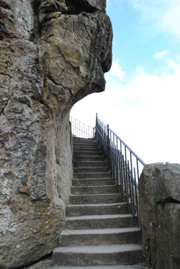 Treppe zu den Externsteinen