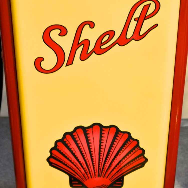 alte Shell Zapfsäule