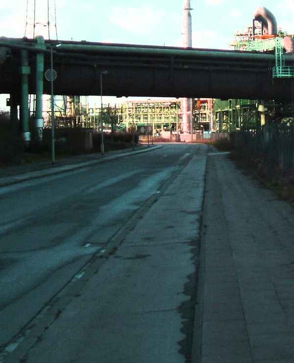 Straße, Industrieanlage, Ruhrgebiet
