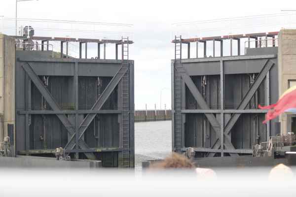 Schleuse beim Eidersperrwerk