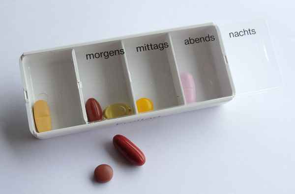 Tabletteneinnahme morgens - mittags - abends - nachts